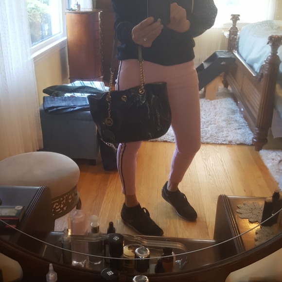 MK  patent leather and snakeskin reversible bag - Picture 4 of 4